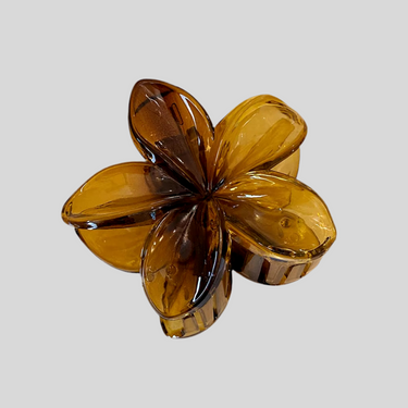 HIBISCUS FLOWER HAIR CLIP 8CM NEUTRAL MULTI - STUDIO JO STORE